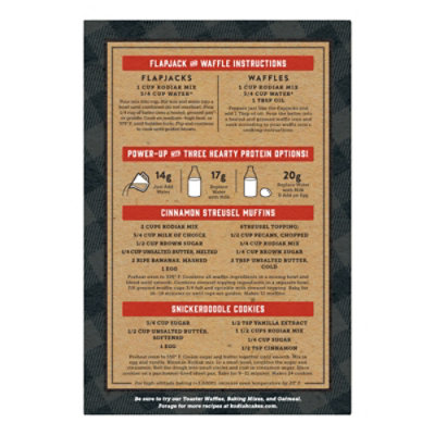 Kodiak Cinnamon Oat Flapjack & Waffle Mix Box - 20 Oz - Image 5