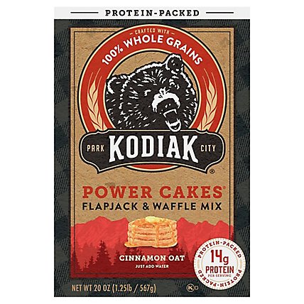 Kodiak Cakes Power Cakes Cinnamon Oat Flapjack And Waffle Mix - 20 Oz - Image 2