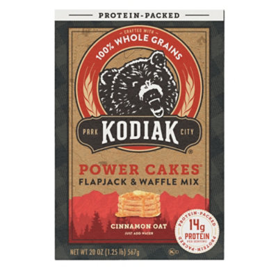 Kodiak Cinnamon Oat Flapjack & Waffle Mix Box - 20 Oz - Image 2