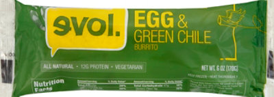 Evol Burrito Egg & Green Chile - 6 Oz - Image 2