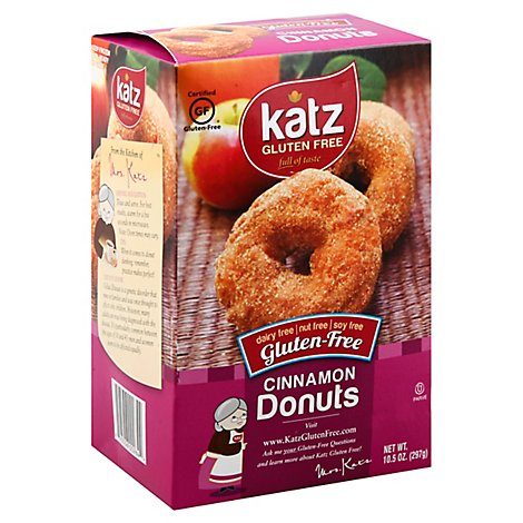 Katz Gluten Free Donuts Cinnamon - 10.5 Oz