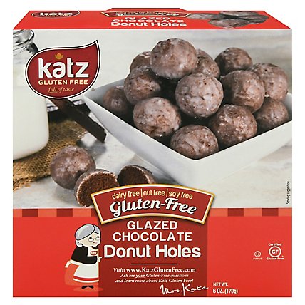 Katz Gluten Free Donut Holes Glazed Chocolate - 6 Oz - Image 3
