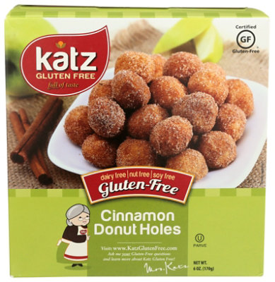 Katz Gluten Free Donut Holes Cinnamon - 6 Oz