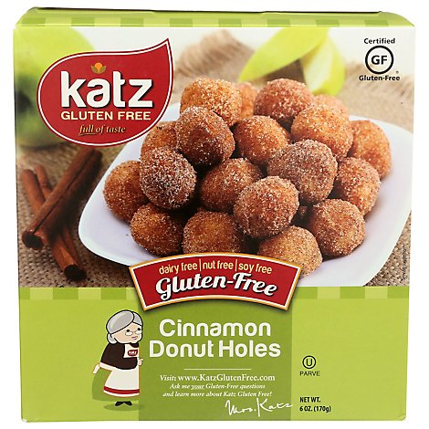 Katz Gluten Free Donut Holes Cinnamon - 6 Oz