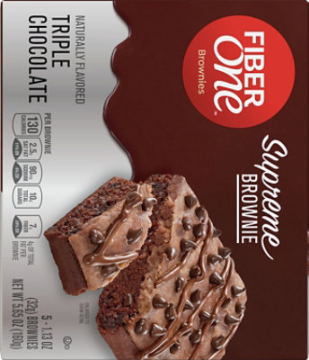 F1 Supreme Brownies Triple Choc 5ct 5.65oz - 5.65 Oz - Image 6