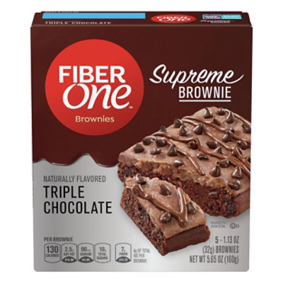 F1 Supreme Brownies Triple Choc 5ct 5.65oz - 5.65 Oz - Image 1