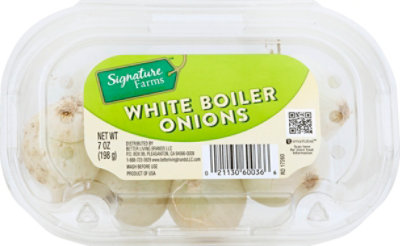 Signature Farms Onions White Boiler - 7 Oz