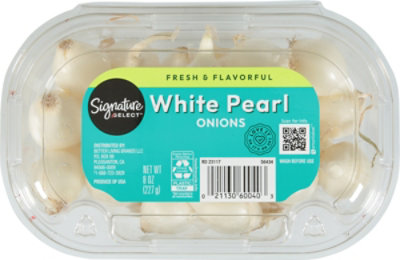 Signature Farms Onions White Pearl - 8 Oz - Image 1