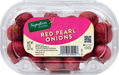 Signature Farms Onions Red Pearl - 8 Oz