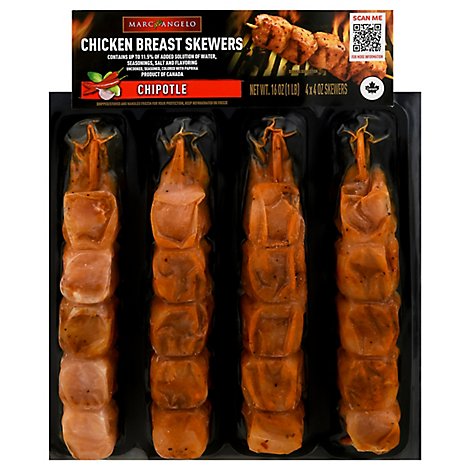 Marcangelo Chipotle Chicken Breat Skewers - 1 Lb