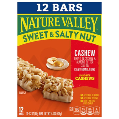 Nature Valley Sweet Salty Nut Chewy Gran Bars Cashew - 12-1.2 Oz - Image 3