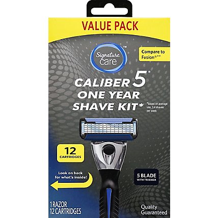 Signature Care Caliber 5 Shaver Kit One Year - Each - Image 2