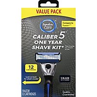 Signature Care Caliber 5 Shaver Kit One Year - Each - Image 2