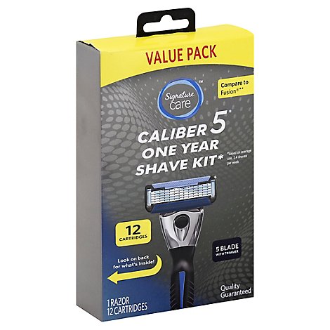 Signature Care Caliber 5 Shaver Kit One Year - Each