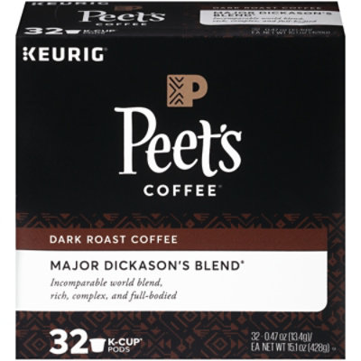 Peet's Coffee Major Dickasons Blend Dark Roast K Cup Pods - 32 Count - Image 3