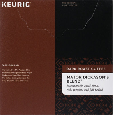 Peet's Coffee Major Dickasons Blend Dark Roast K Cup Pods - 32 Count - Image 5