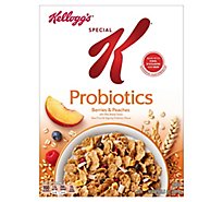 Special K Breakfast Cereal Probiotics Berries and Peaches - 10.5 Oz