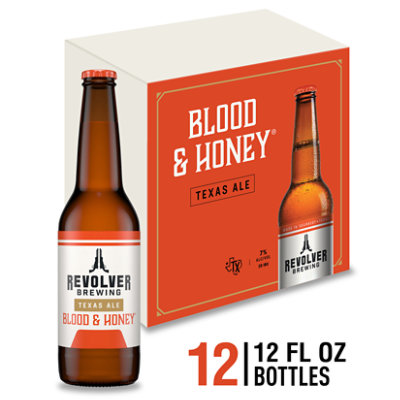 Revolver Blood & Honey Ale Craft American Ale Beer 7% ABV Bottles - 12-12 Fl. Oz. - Image 1