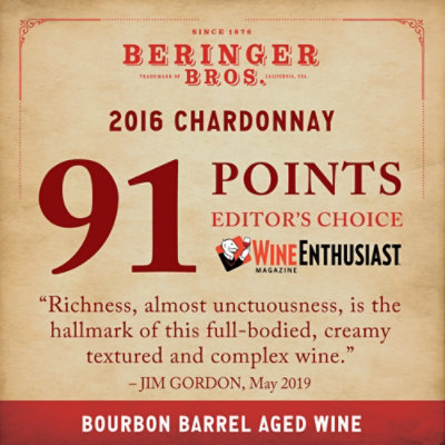 Beringer Bros. Bourbon Barrel Aged California Chardonnay White Wine - 750 Ml - Image 5