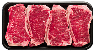 USDA Choice Beef Top Loin New York Strip Steak Bone In Value Pack - 9 Lb - Image 1