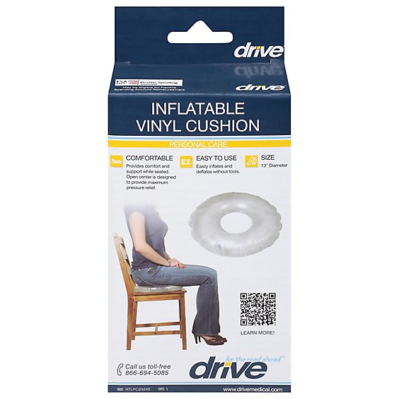 Drive Medical Inflatable Vinyl Cushion Rtlpc23245 - Each