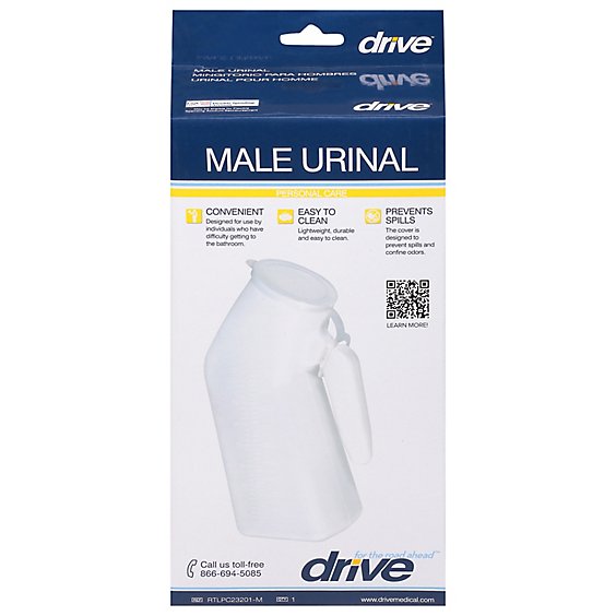 Drive Medical Male Urinal Rtlpc23201-M - Each