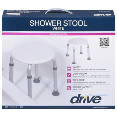 Drive Medical Shower Stool White Rtl12004kd - Each - Image 3