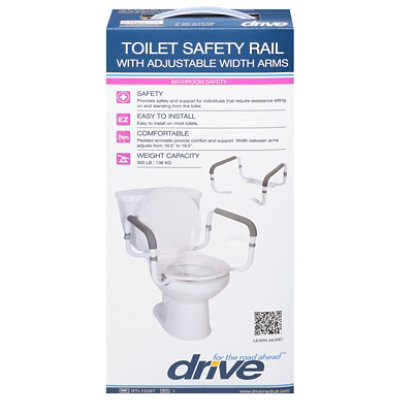 Drive Medical Toilet Safety Rail Rtl12087 - Each