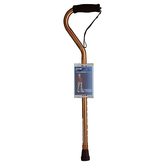 Drive Medical Offset Grip Cane Copper Rtl10307 - Each