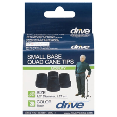 Drive Medical Cane Tip 1/2in Sml Quad - Each