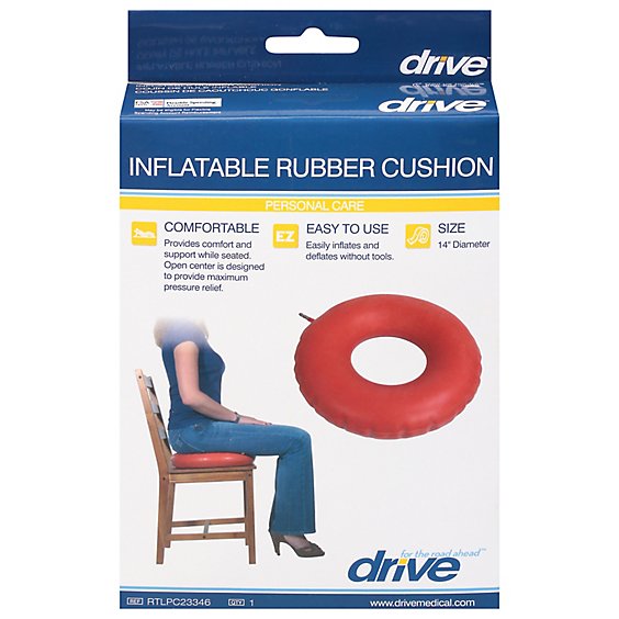 Drive Medical Inflatable Rubber Cushion Rtlpc23346 - Each