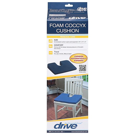 Drive Medical Foam Coccyx Cushion Rtl1491com - Each