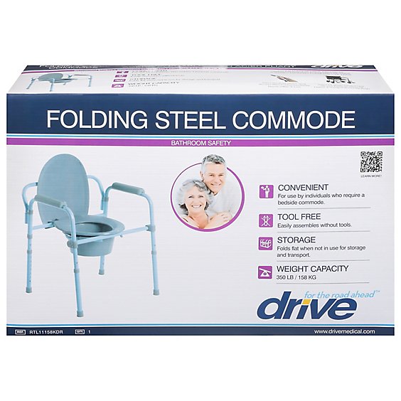 Drive Medical New Commode Rtl11158kdr - Each