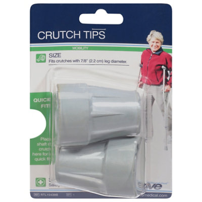 Drive Medical Crutch Tips 7/8 Grey Rtl10439b - Each - Image 1