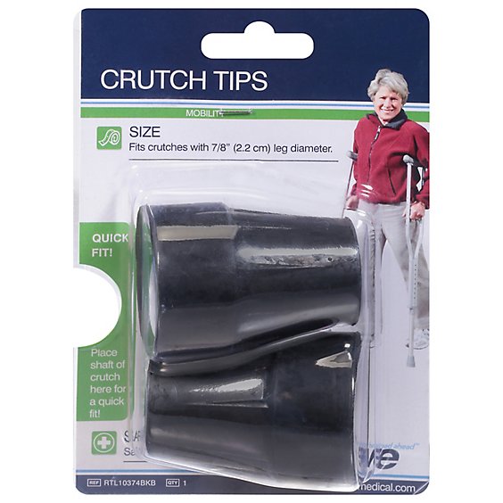 Drive Medical Crutch Tips 7/8 Rtl10374bkb - Each