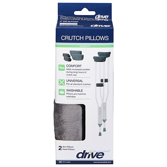 Drive Medical Crutch Pillows Grey - Each