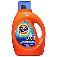Tide Ultra Oxi Liquid Laundry Detergent HE Compatible 59 Loads - 92 Fl. Oz. - Image 2
