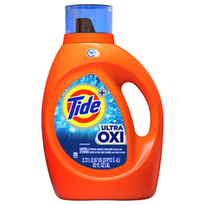 Tide Ultra Oxi Liquid Laundry Detergent HE Compatible 59 Loads - 92 Fl. Oz. - Image 1