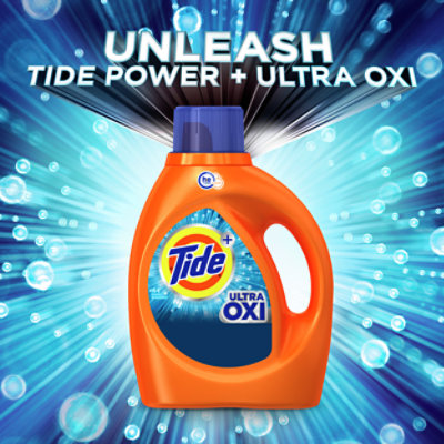 Tide Ultra Oxi Liquid Laundry Detergent HE Compatible 59 Loads - 92 Fl. Oz. - Image 2