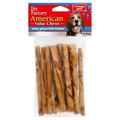 Pet factory clearance american value chews