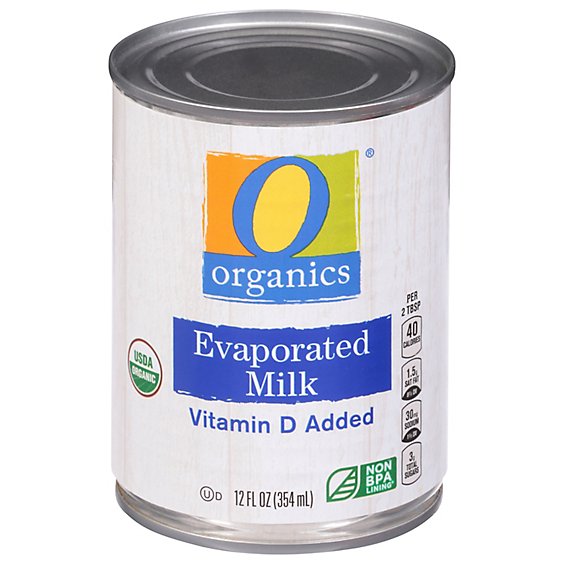 O Organics Organic Milk Evaporated - 12 Fl. Oz.