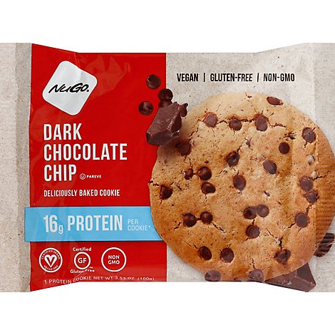 Nugo Protein Cookie Dark Chocolate Chip - 3.53 Oz