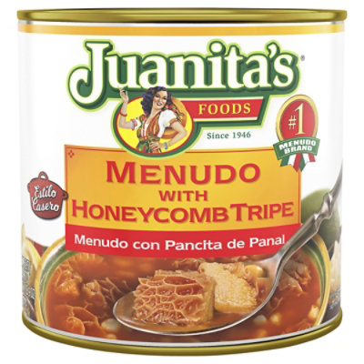 Juanitas Foods Menudo With Honeycomb Tripe Can - 25 Oz