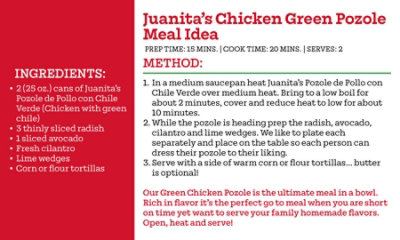 Juanitas Foods Pozole De Puerco Con Chile Verde Can - 25 Oz - Image 6