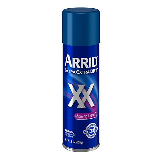Arrid XX Extra Extra Dry Morning Clean Aerosol Antiperspirant Deodorant - 6 Oz