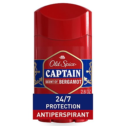 Old Spice Red Collection Captain Scent Invisible Solid Anti Perspirant and Deodorant Men - 2.6 Oz