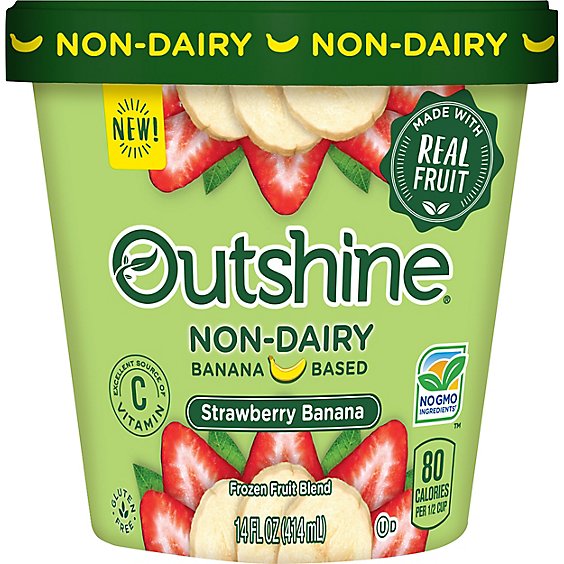 Outshine Non-Dairy Strawberry Banana - 14 Fl. Oz.