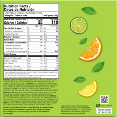 Outshine Lime Tangerine Lemon Fruit Bar - 18 Fl. Oz. - Image 6