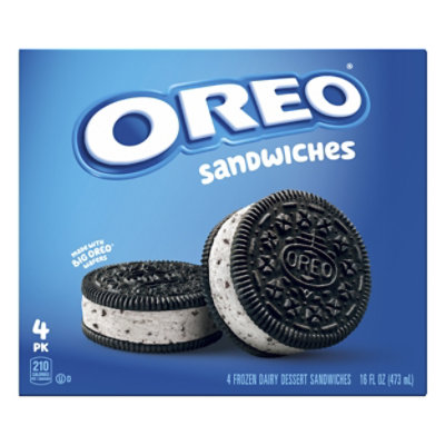 OREO Frozen Dairy Dessert Sandwiches - 4 Count - Image 2