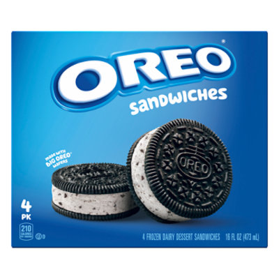 OREO Frozen Dairy Dessert Sandwiches - 4 Count - Image 1